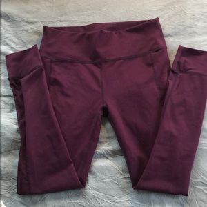 Fabletics full length maroon leggings